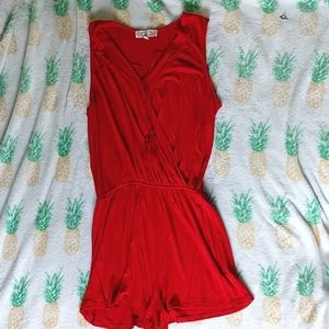 Pink Rose red romper size small